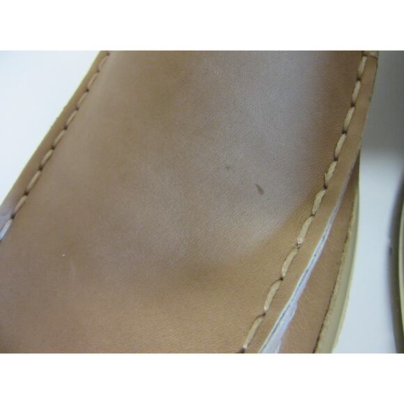 ECCO Beige Leather 46 Balance Arch Support Shock Point Slip On Driving Loafers main image 6
